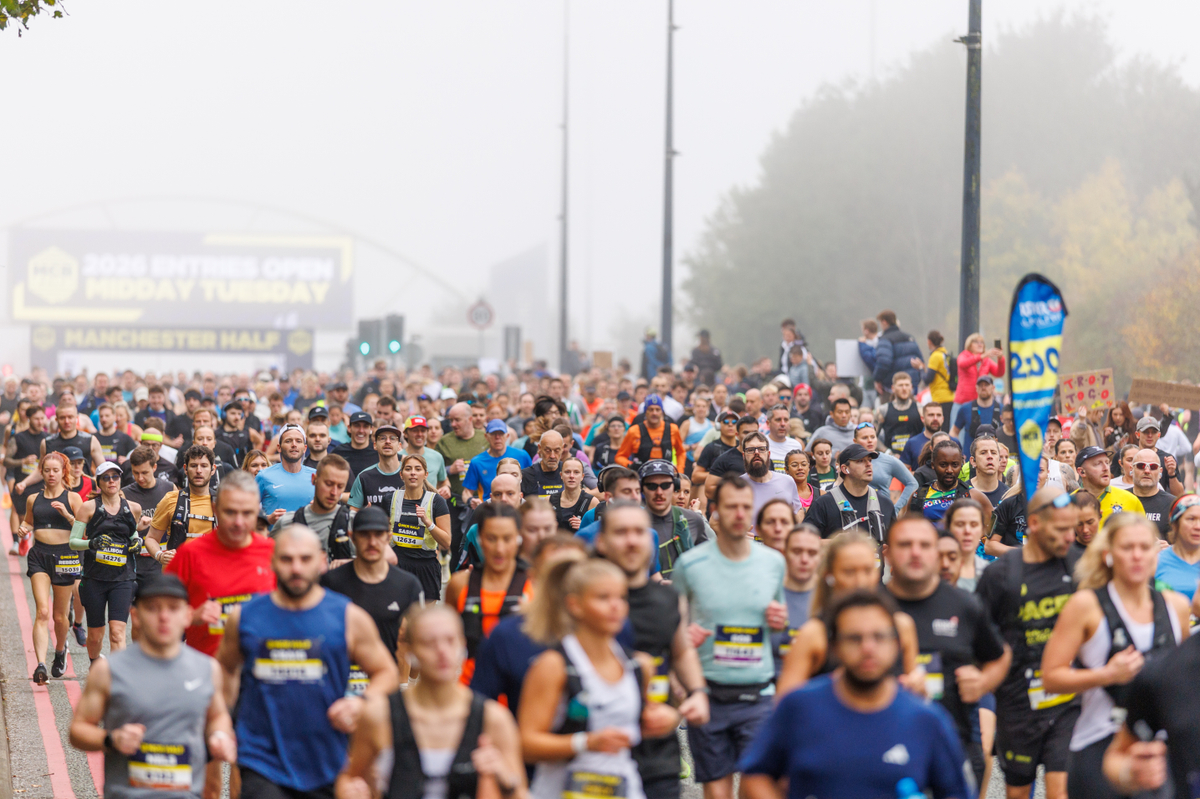 Travel advice for the Manchester Half Marathon 2026. Credit: Manchester Half