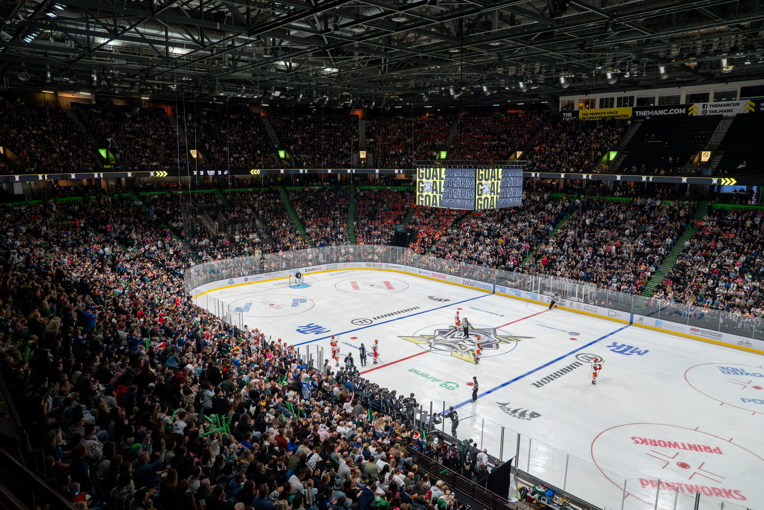 Manchester Storm's return to the AO Arena. Credit: Supplied